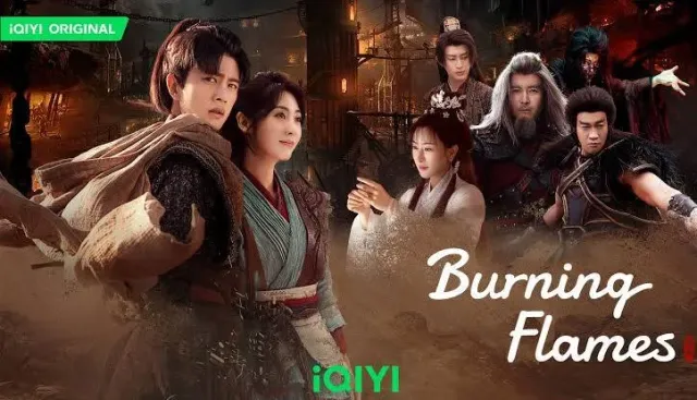 Burning Flames VJ IVO poster